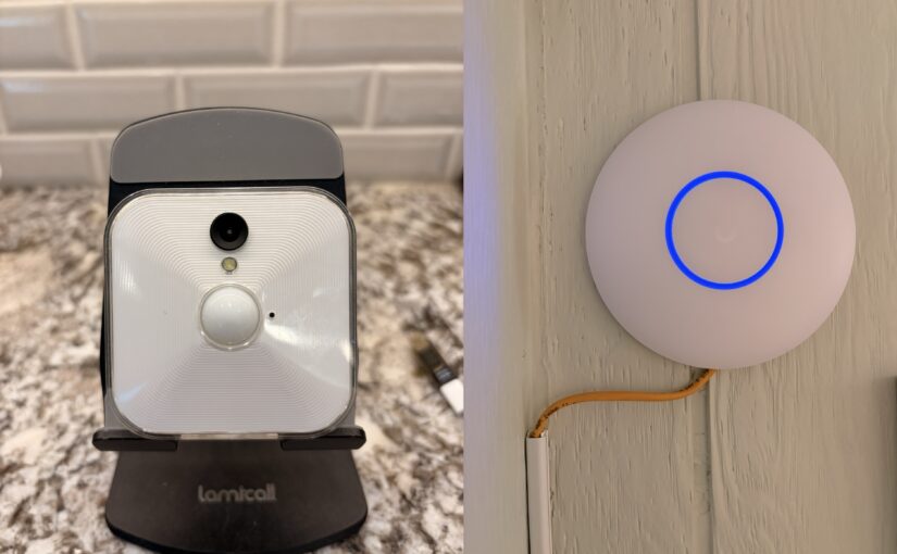 Blink White Camera and Ubiquiti U7 Lite Access Point