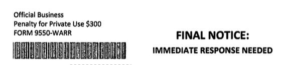 Unsavory Home Warranty by Mail